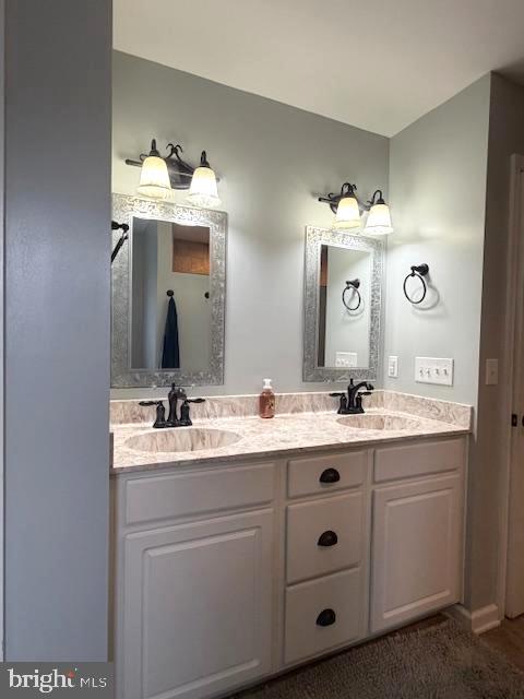 1156 Providence Church Road Hedgesville, WV 25427 - Photo 43 of 101 a bathroom with a sink and a mirror