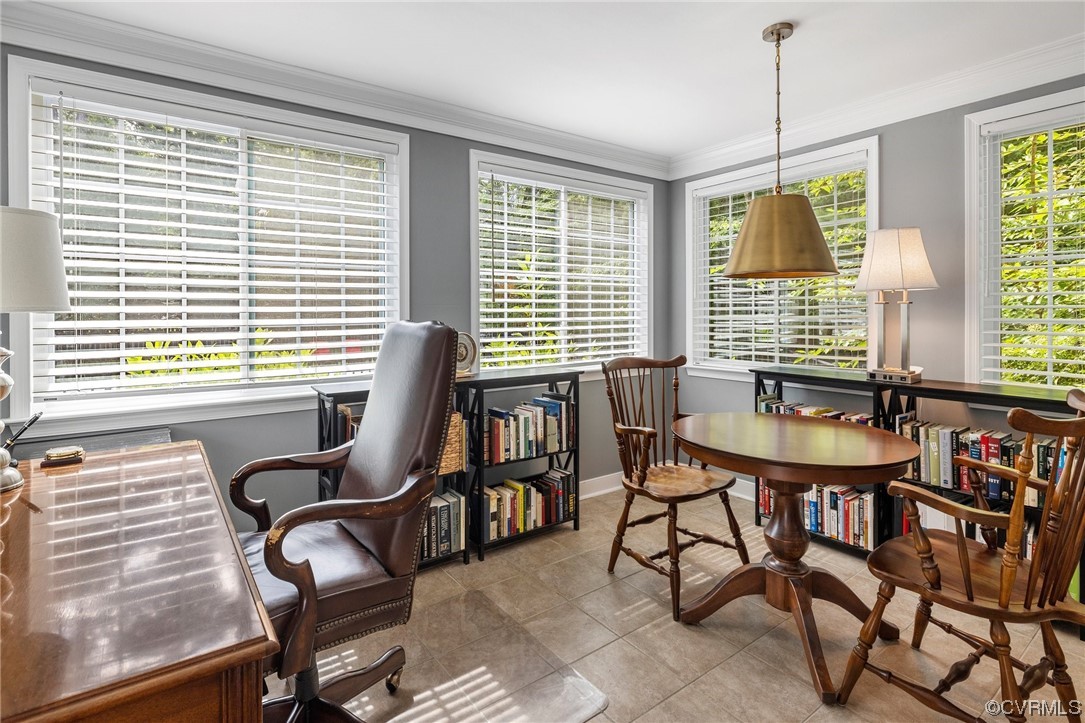 2921 Barrow Place Midlothian, VA 23113 - Photo 16 of 41 a view of a workspace with furniture and a window
