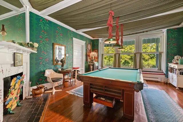 a outdoor space with furniture