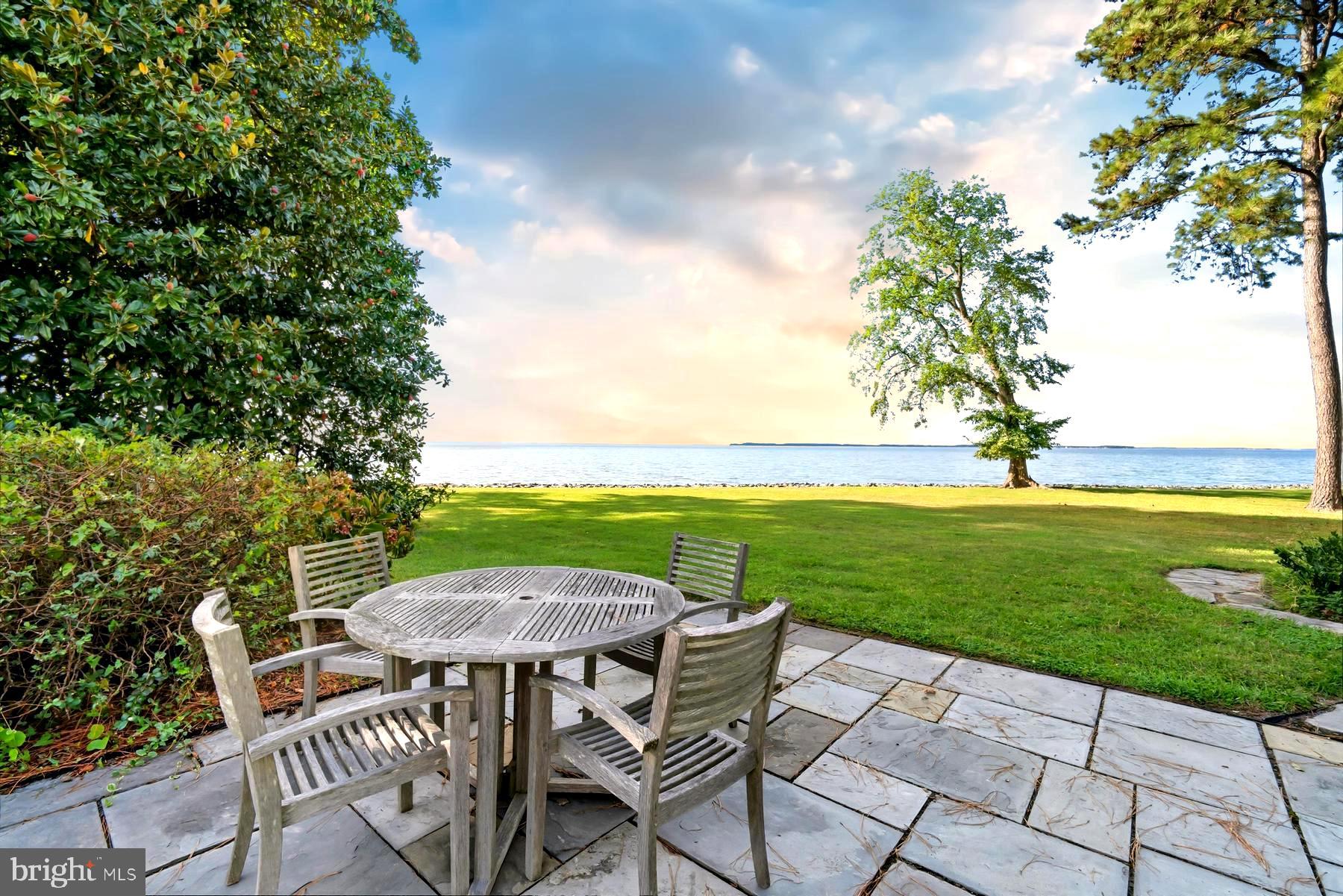 8612 Tilghman Island Road Wittman, MD 21676 - Photo 46 of 76 Expansive Slate Patio