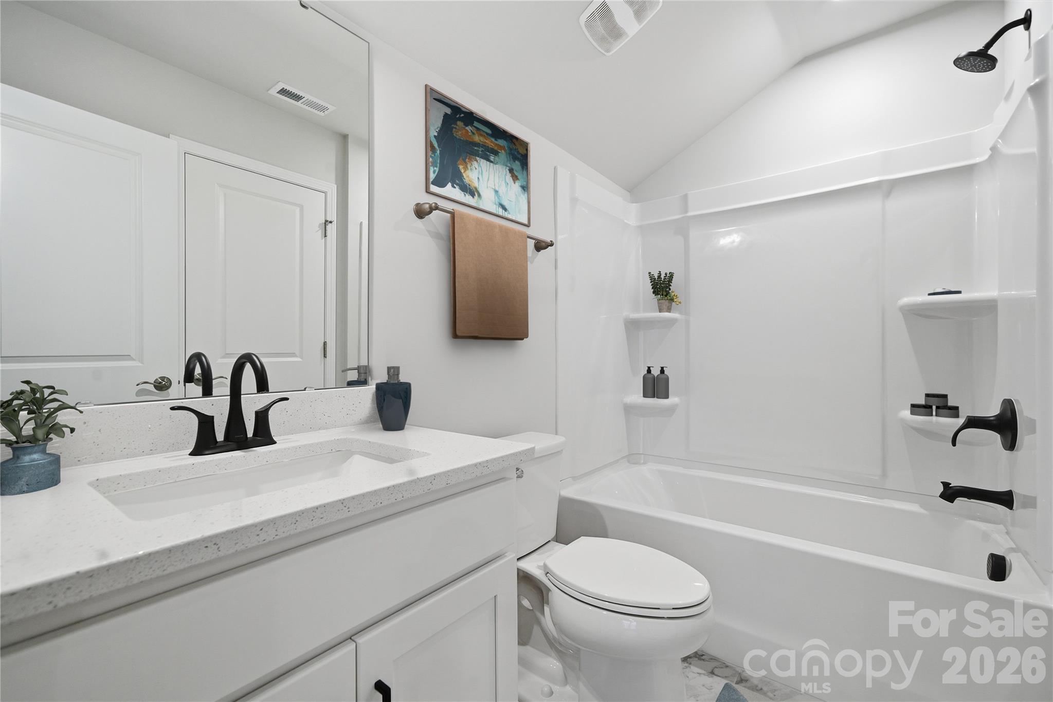 1100 Arundle Road Sherrills Ford, NC 28673 - Photo 14 of 35 a bathroom with a sink a toilet and a bathtub