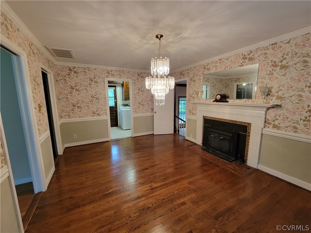 9630 Morley Road Midlothian, VA 23112 - Photo 23 of 45 Formal Dining Room with wood burning fireplace