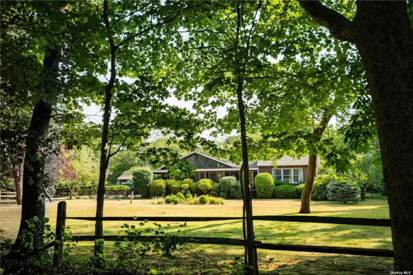 a view of a street from a yard