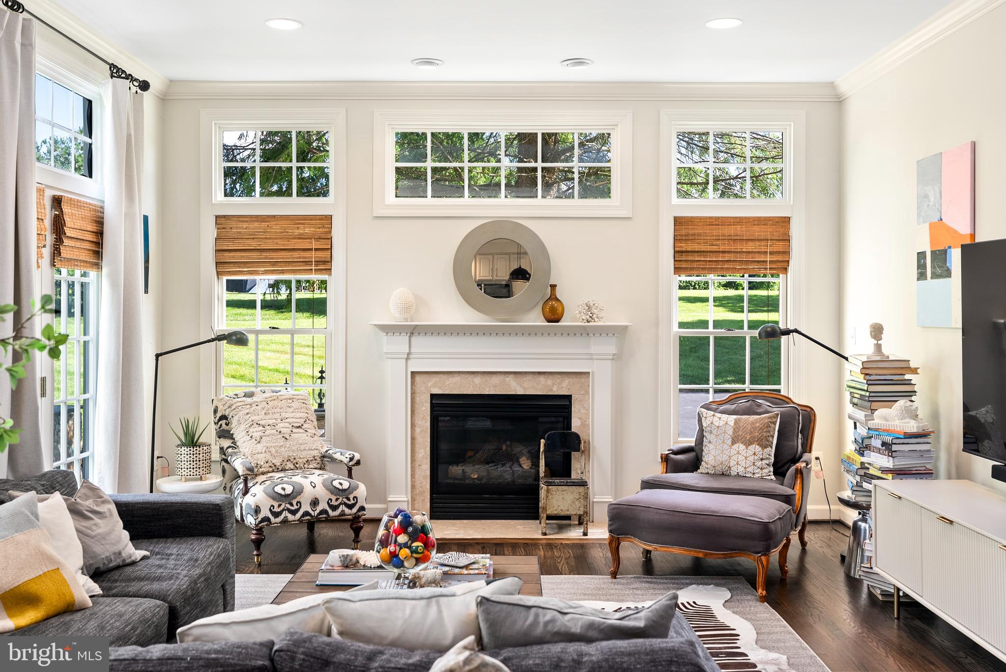 7 Redtree Lane Reisterstown, MD 21136 - Photo 22 of 56 a living room with furniture and a fireplace