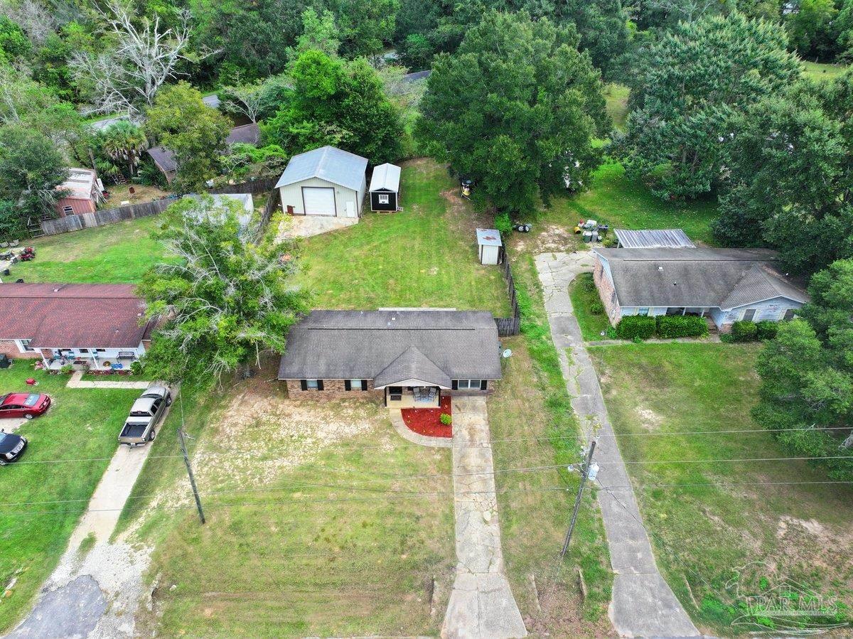 2194 Pompano Street Cantonment, FL 32533 - Photo 20 of 23 an aerial view of a house with outdoor space