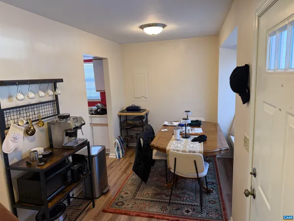 a room with a storage and utility