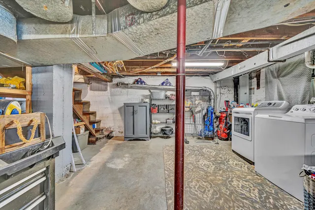 a view of a storage room with a lot of stuff