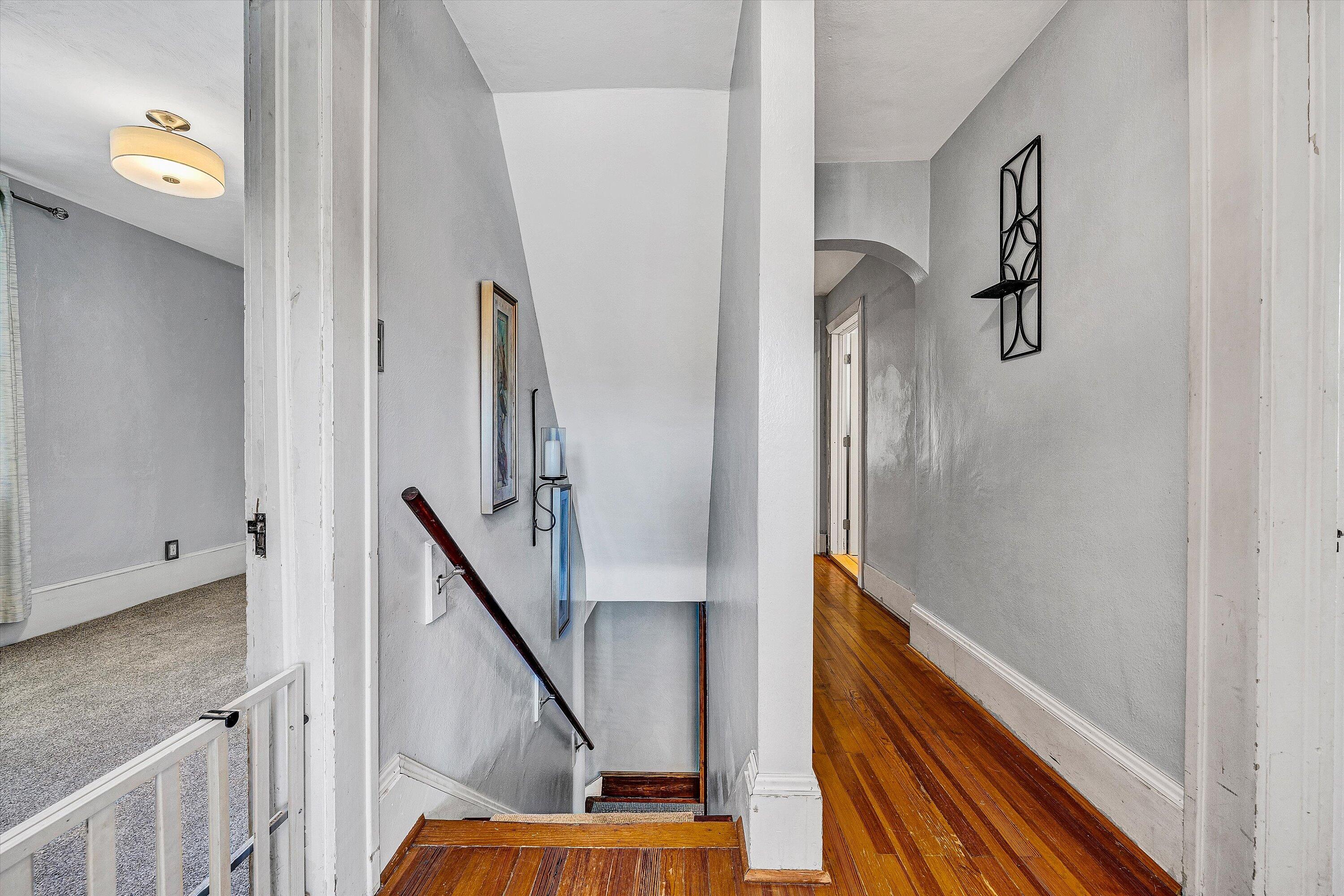 1013 Howbert Avenue Southwest Roanoke, VA 24015 - Photo 48 of 52 a view of staircase with wooden floor