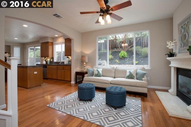 2153 North Donovan Way San Ramon, CA 94582 - Photo 3 of 15 a living room with furniture fireplace and a large window