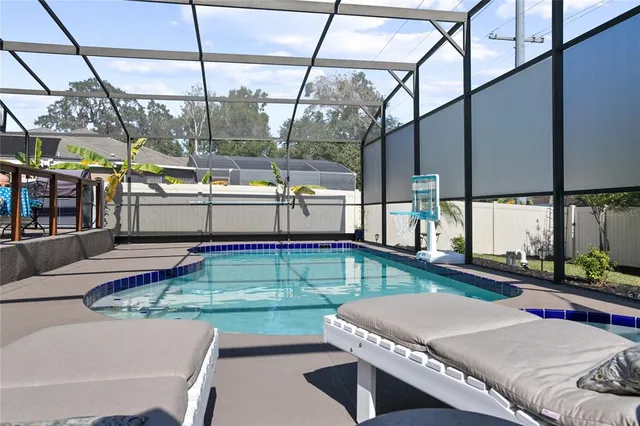 a room with furniture