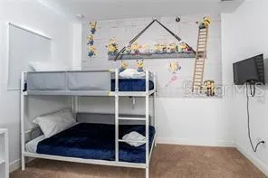 a view of a hallway with closet