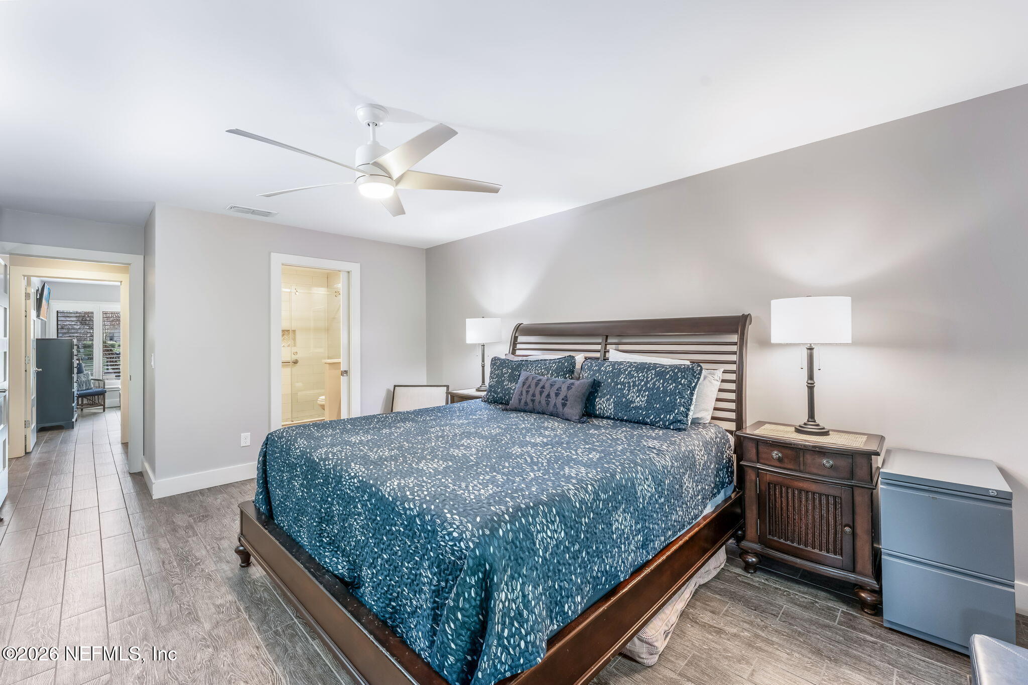 70 Fishermans Cove Road Ponte Vedra Beach, FL 32082 - Photo 24 of 60 a bedroom with a bed and ceiling fan