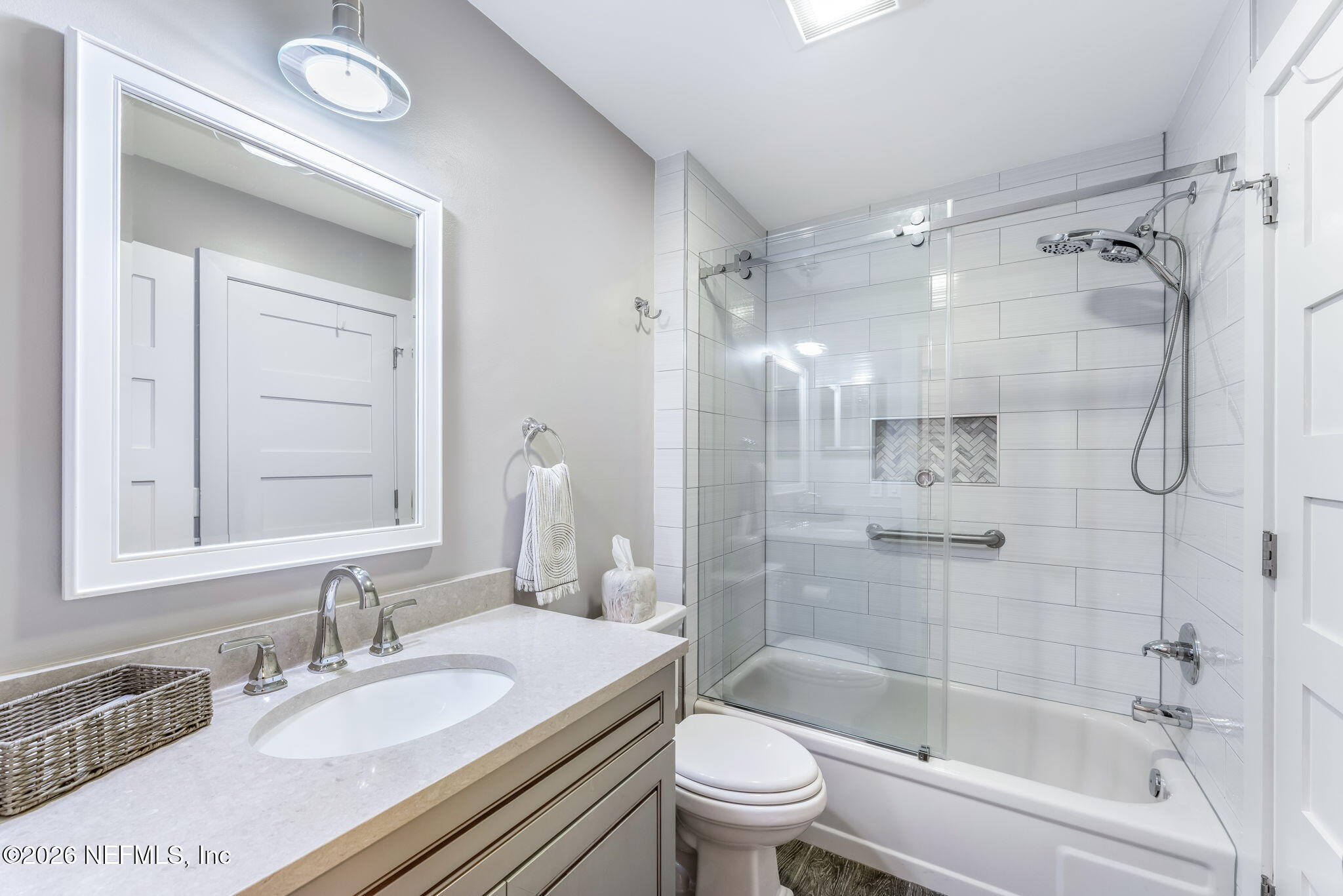 70 Fishermans Cove Road Ponte Vedra Beach, FL 32082 - Photo 28 of 60 a bathroom with a granite countertop sink a toilet and shower