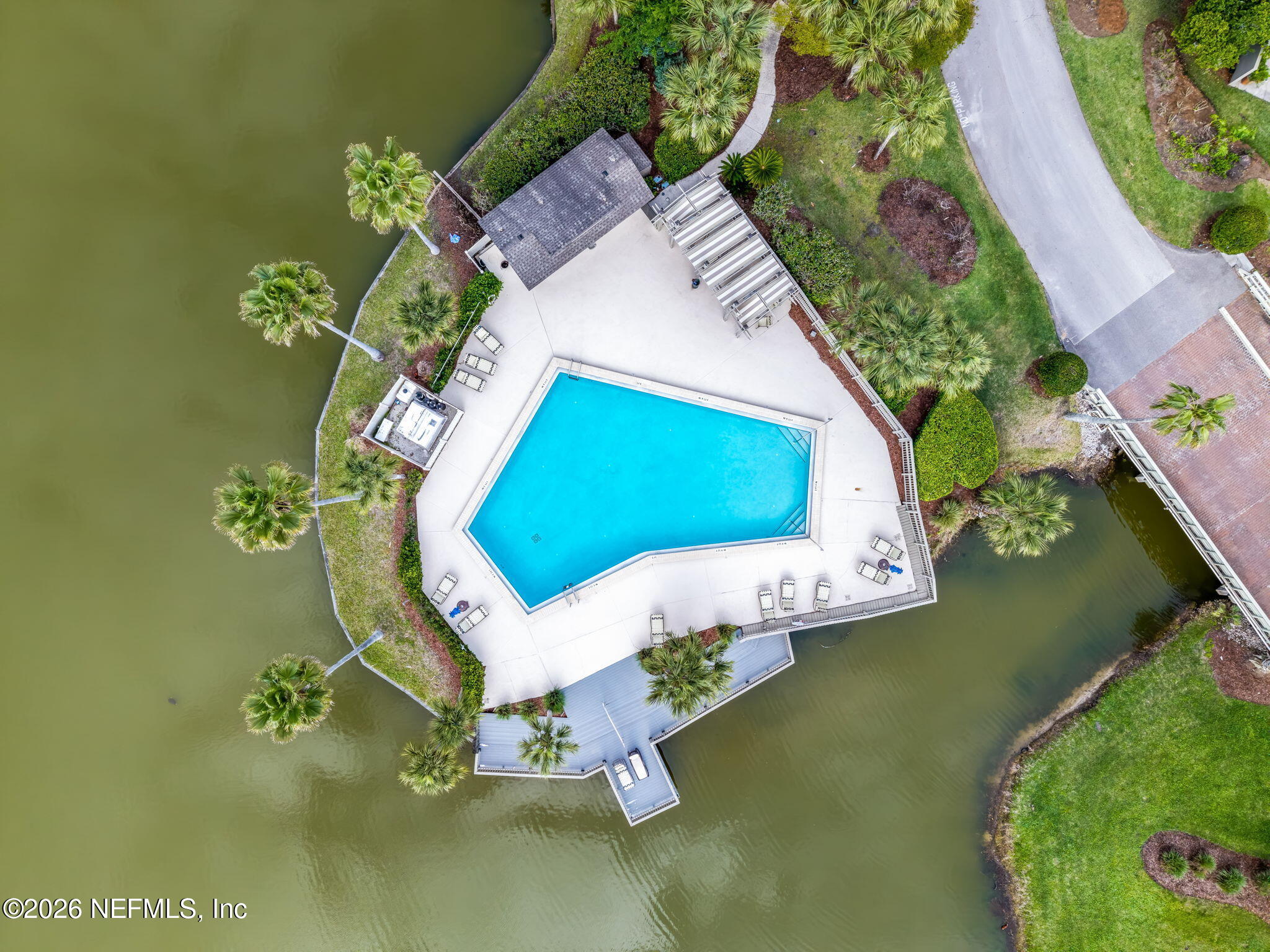 70 Fishermans Cove Road Ponte Vedra Beach, FL 32082 - Photo 44 of 60 an aerial view of a house with a yard and garden