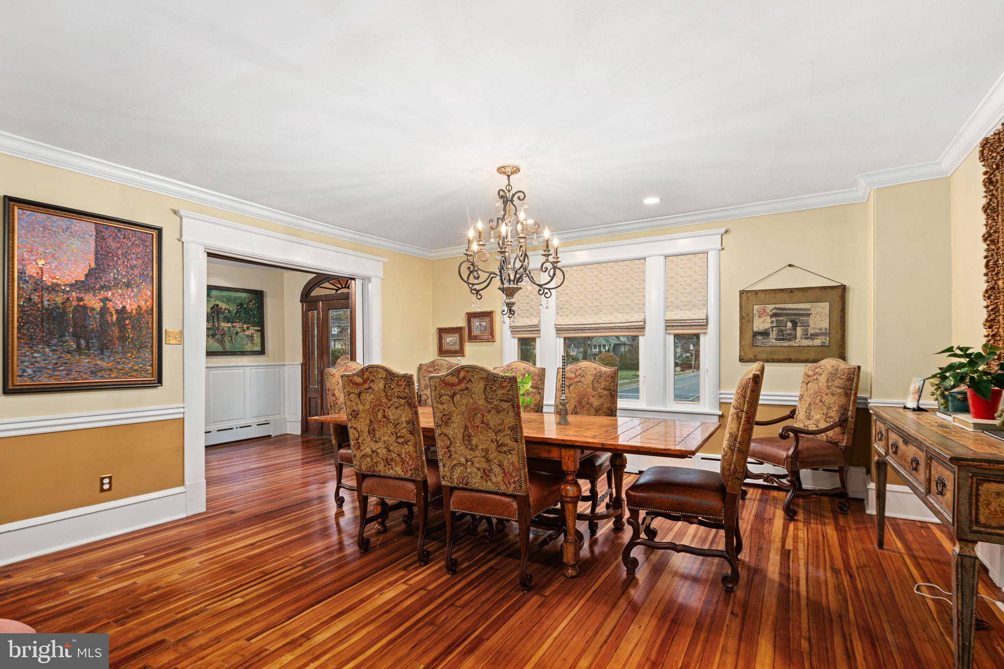 311 Chews Landing Road Haddonfield, NJ 08033 - Photo 11 of 31 a view of a dining room with furniture window and wooden floor