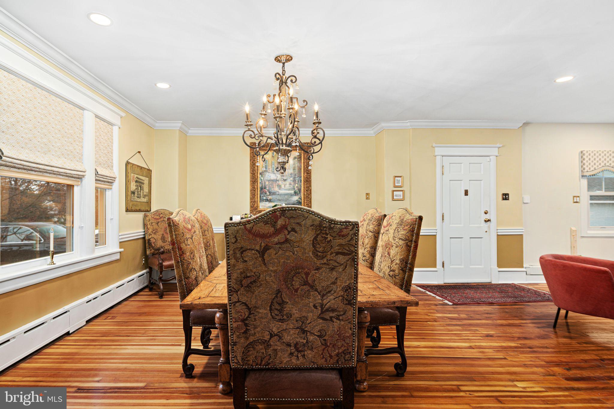 311 Chews Landing Road Haddonfield, NJ 08033 - Photo 28 of 31 a living room with furniture and a chandelier