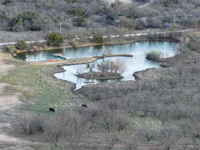a view of a dry yard with wooden fence