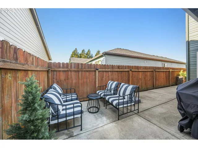 a view of outdoor space with seating