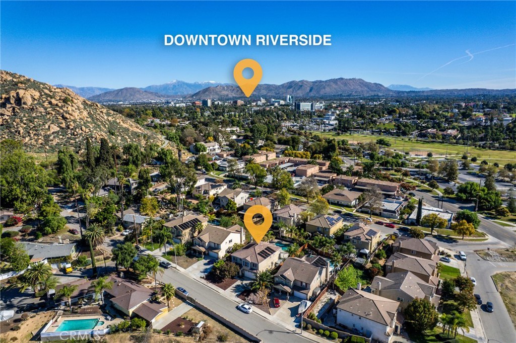4816 Gregory Road Riverside, CA 92501 - Photo 53 of 55 an aerial view of a house with a swimming pool
