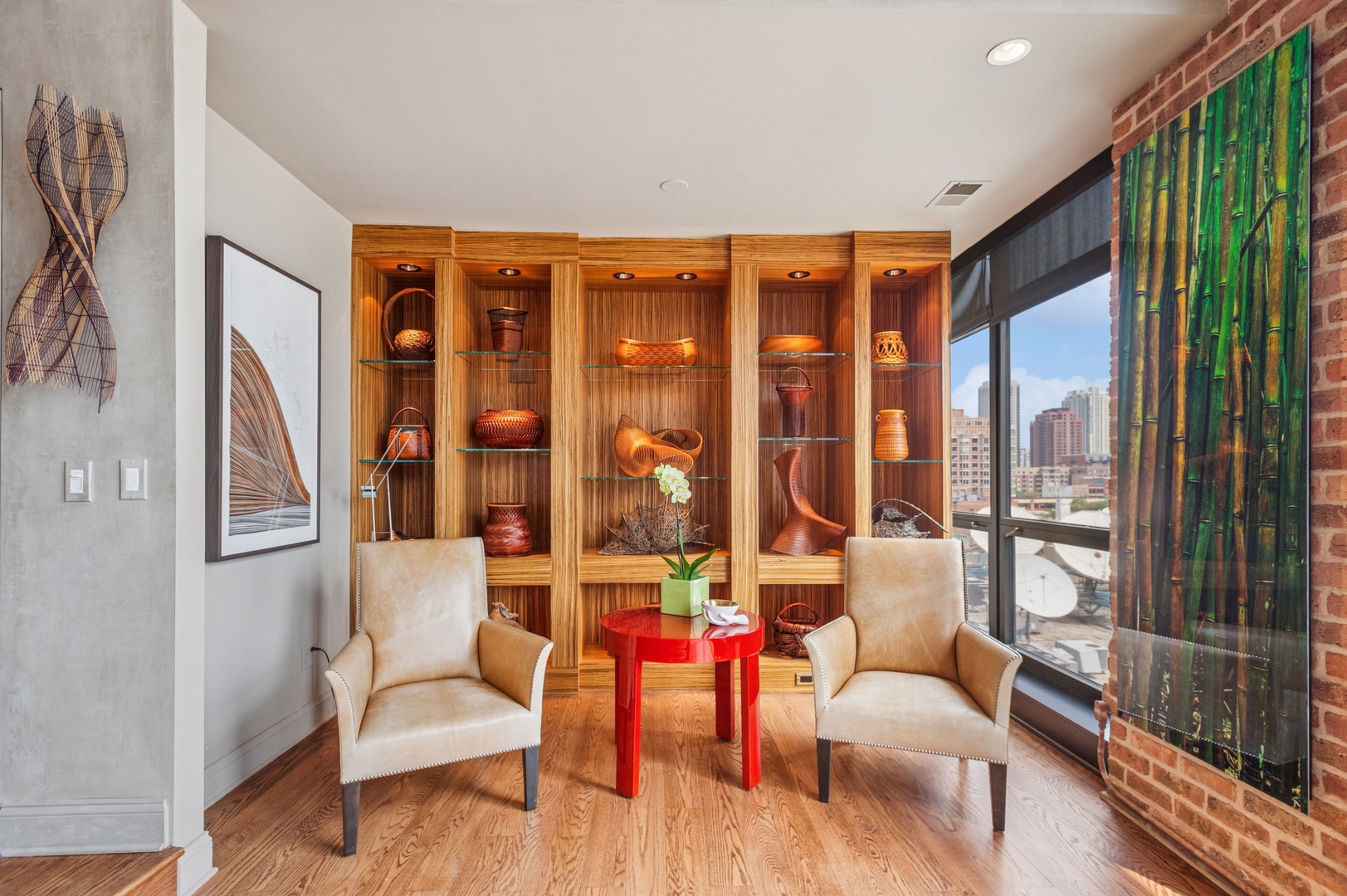 23 North Green Street, Unit 504 Chicago, IL 60607 - Photo 11 of 30 a living room with furniture and a large window