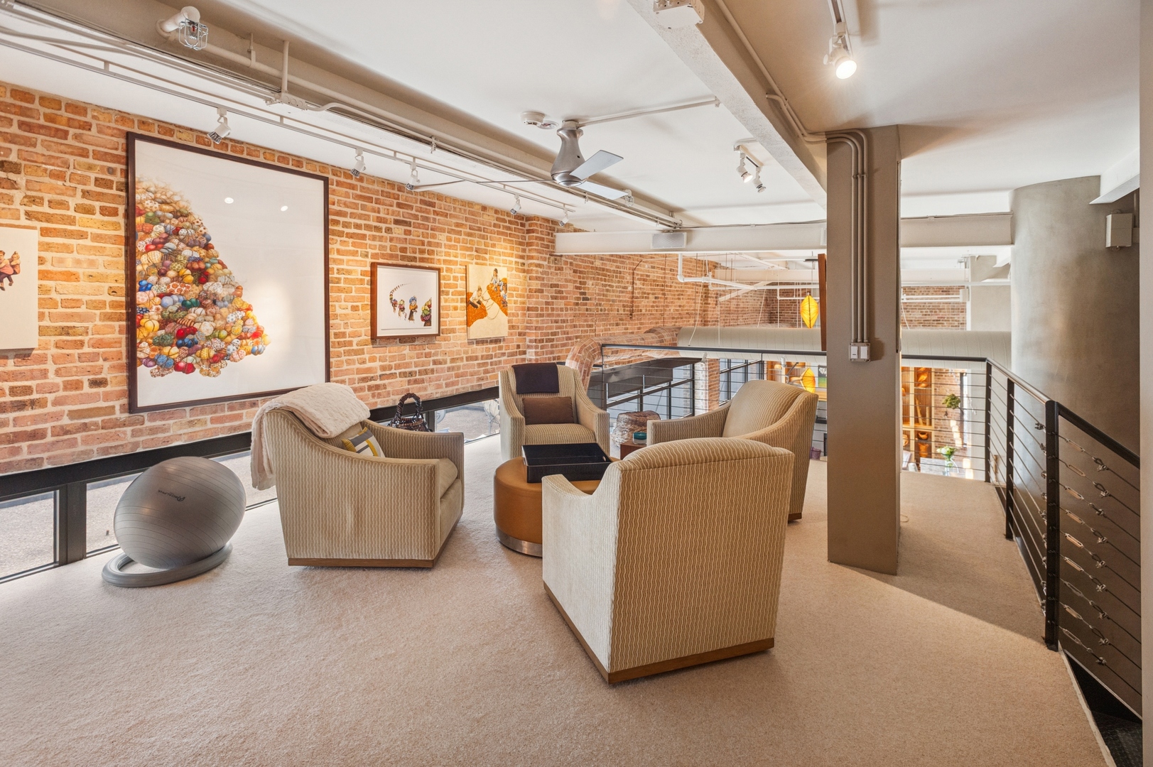 23 North Green Street, Unit 504 Chicago, IL 60607 - Photo 13 of 30 a living room with furniture and large windows