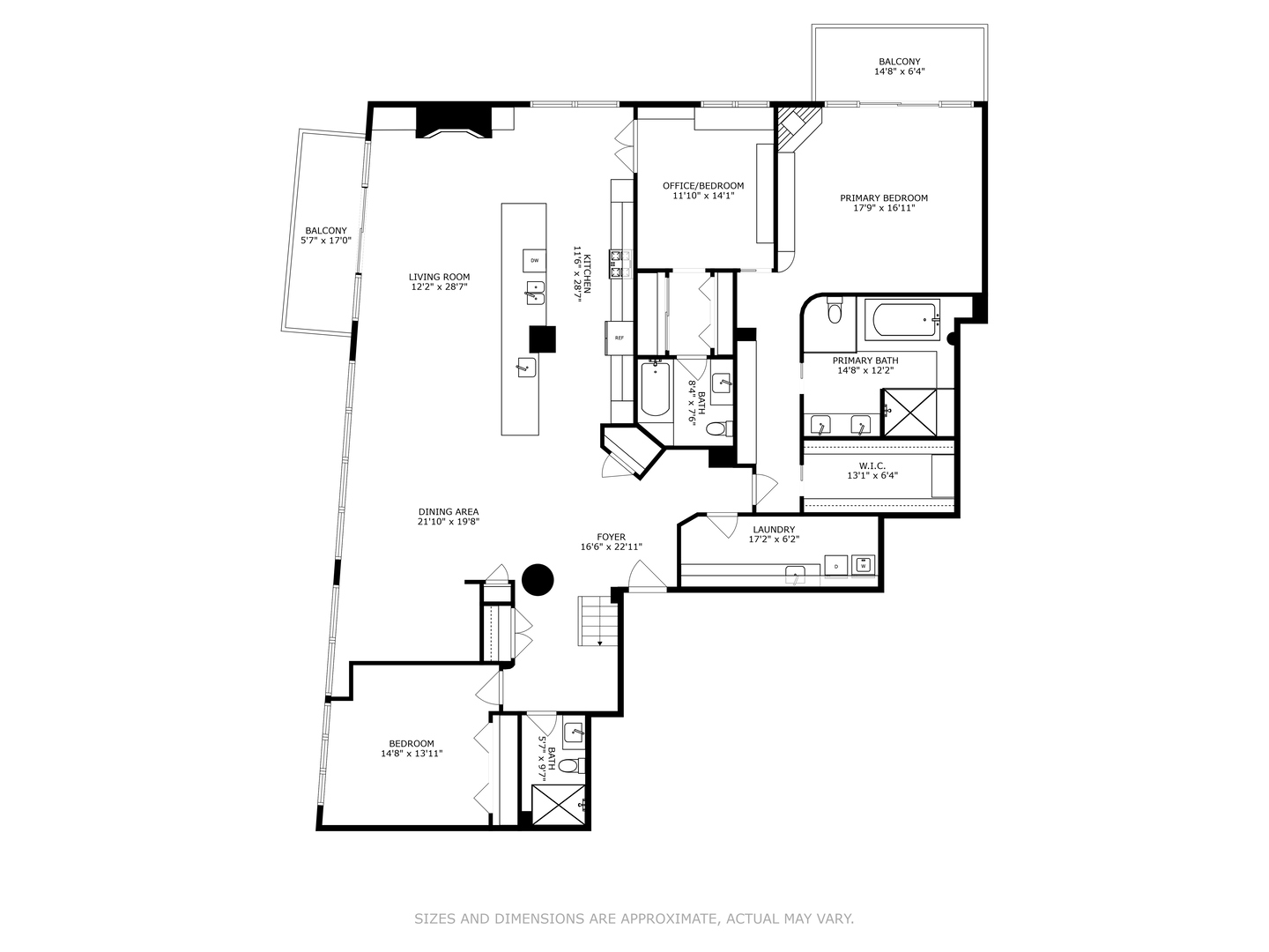 23 North Green Street, Unit 504 Chicago, IL 60607 - Photo 30 of 30 a picture of a bathroom with a sink