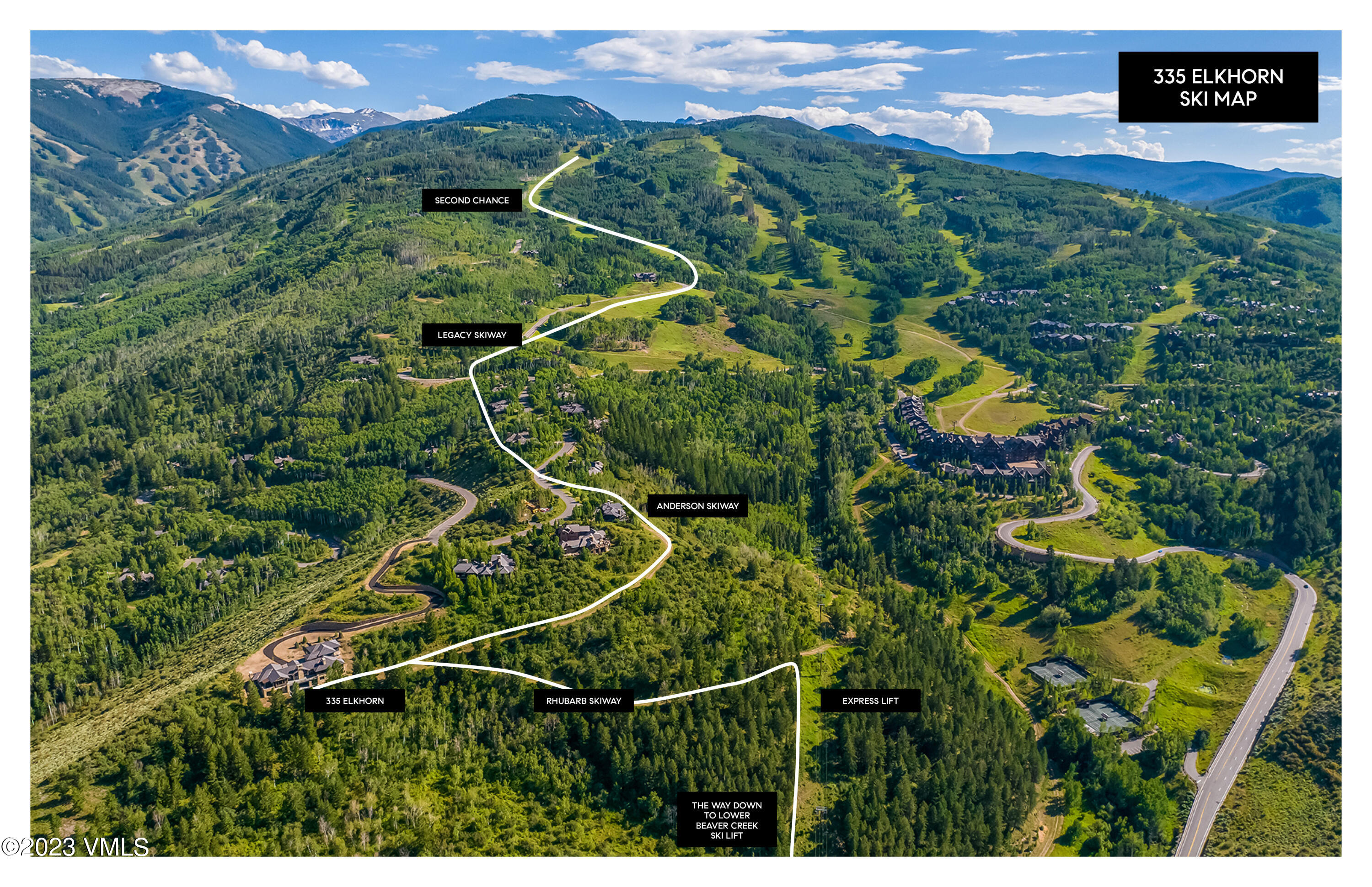 335 Elkhorn Avon, CO 81620 - Photo 3 of 73 04_335 Elkhorn_Skiway Map