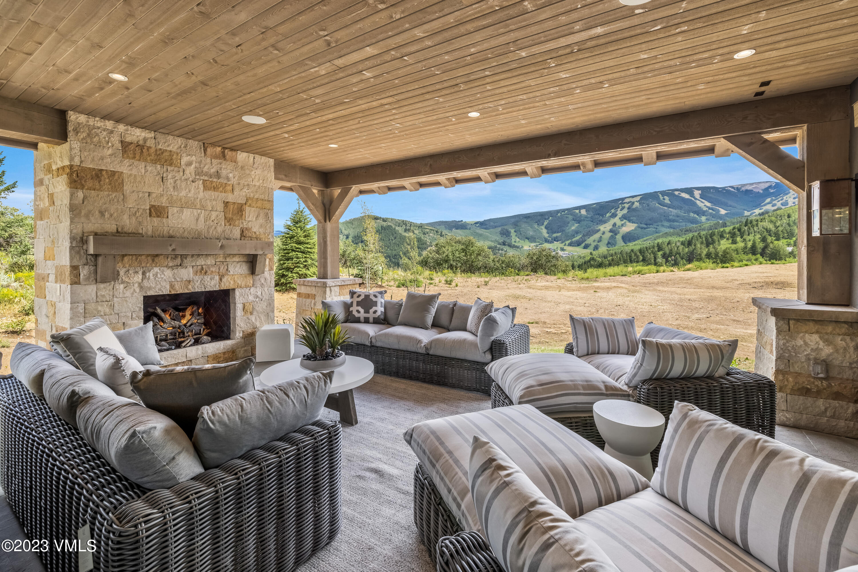 335 Elkhorn Avon, CO 81620 - Photo 31 of 73 a living room with furniture and a fireplace