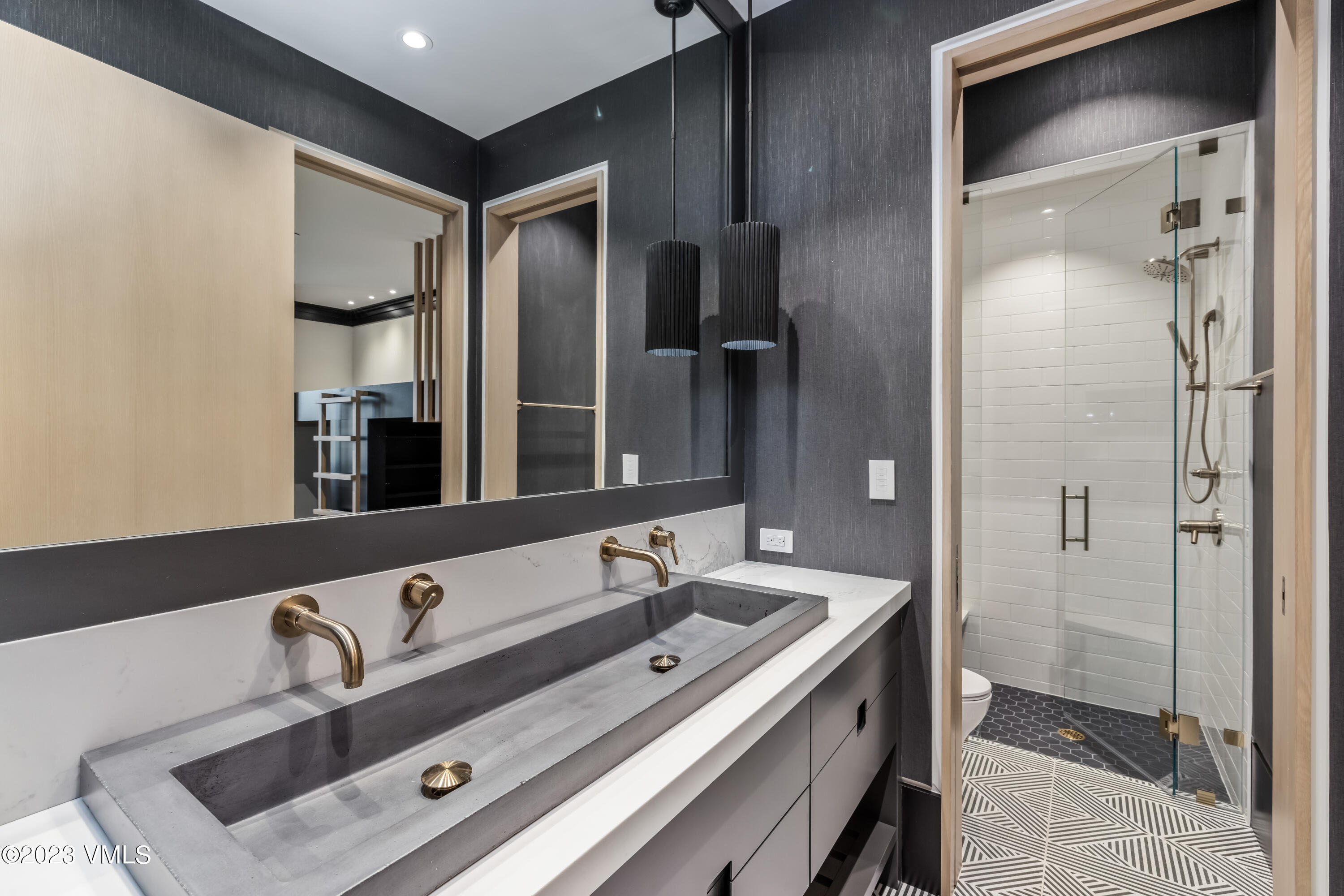 335 Elkhorn Avon, CO 81620 - Photo 54 of 73 a bathroom with a sink and a mirror