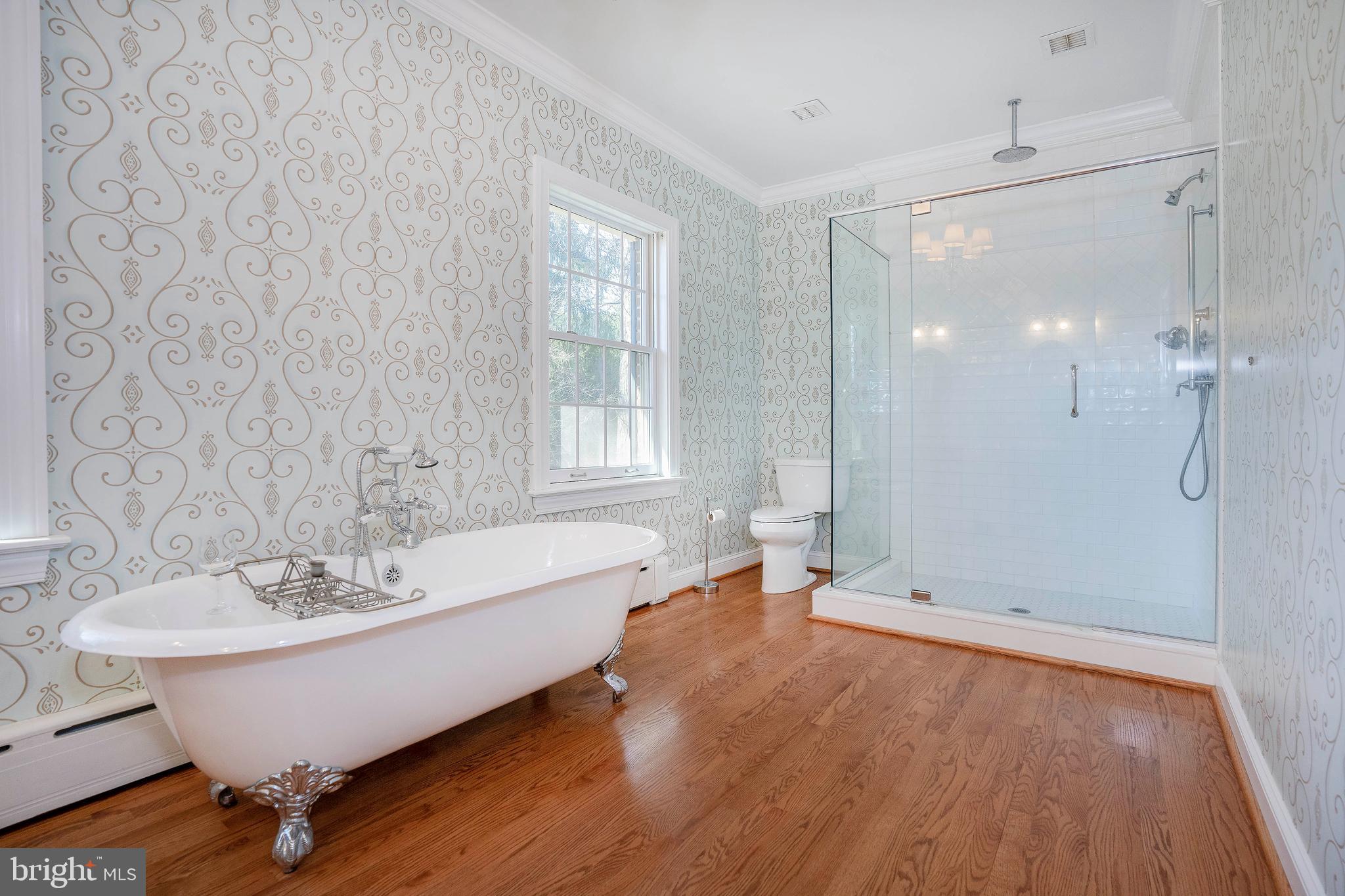 358 Ring Road Chadds Ford, PA 19317 - Photo 27 of 78 Master bath with clawfoot tub and glass shower