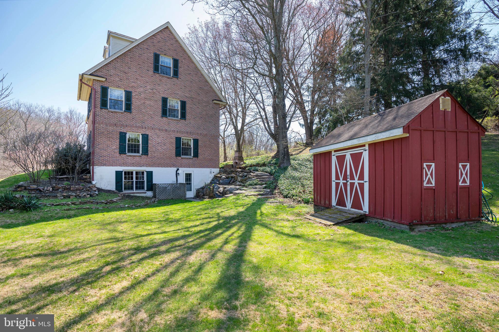 358 Ring Road Chadds Ford, PA 19317 - Photo 61 of 78 Side of home with shed and garden