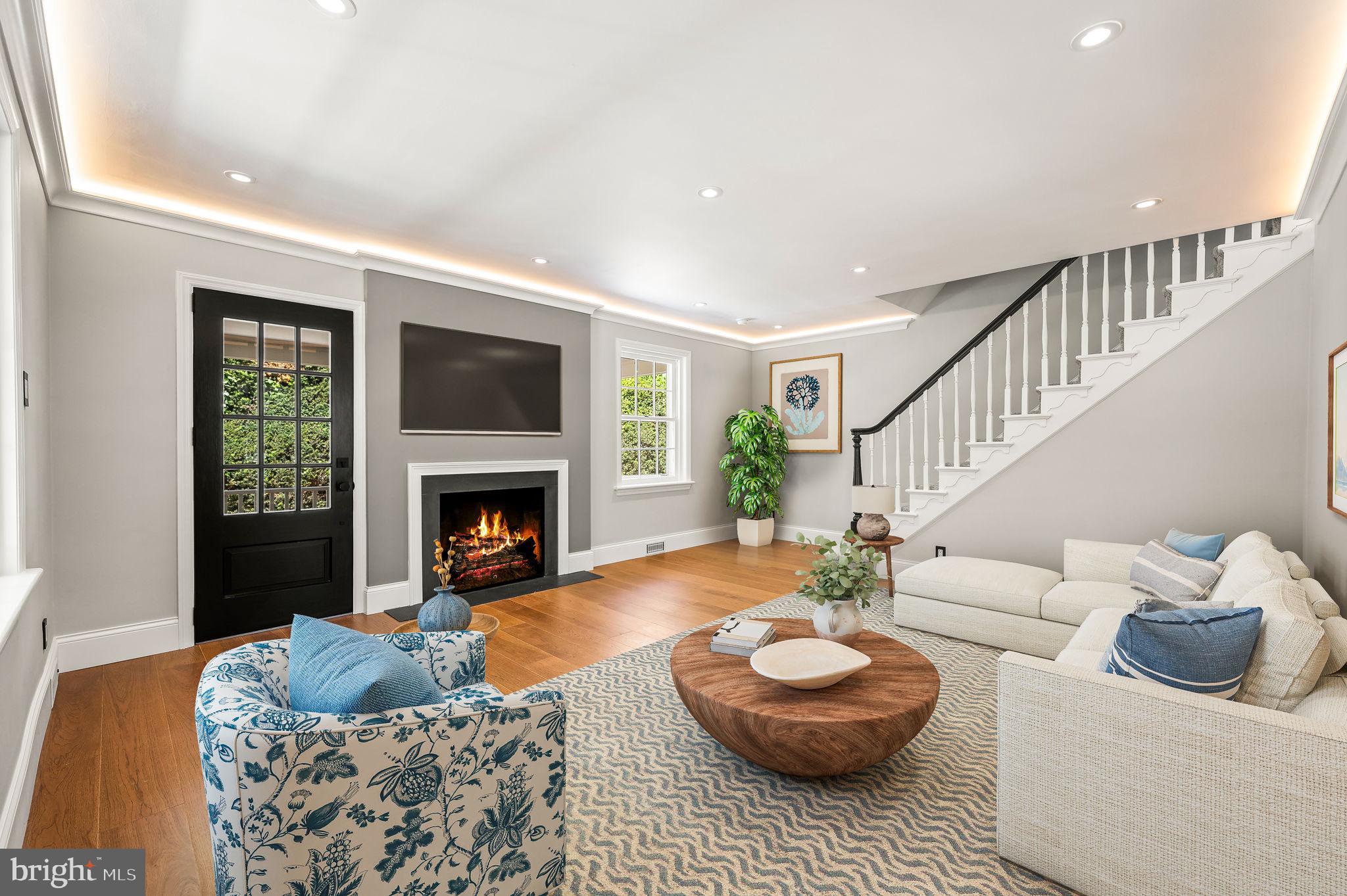 547 West Beechtree Lane Wayne, PA 19087 - Photo 6 of 51 a living room with furniture and a fireplace