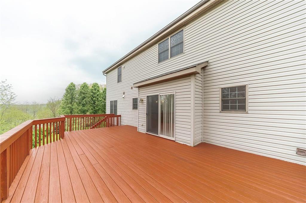 186 Warren Road Warrendale, PA 15086 - Photo 9 of 24 The deck is large with plenty of room for seating and grilling...freshly stained this season and ready for the new owner to start enjoying the summer weather!