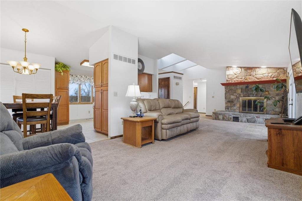 537 Lebanon School Road Belle Vernon, PA 15012 - Photo 4 of 48 a living room with furniture and a chandelier