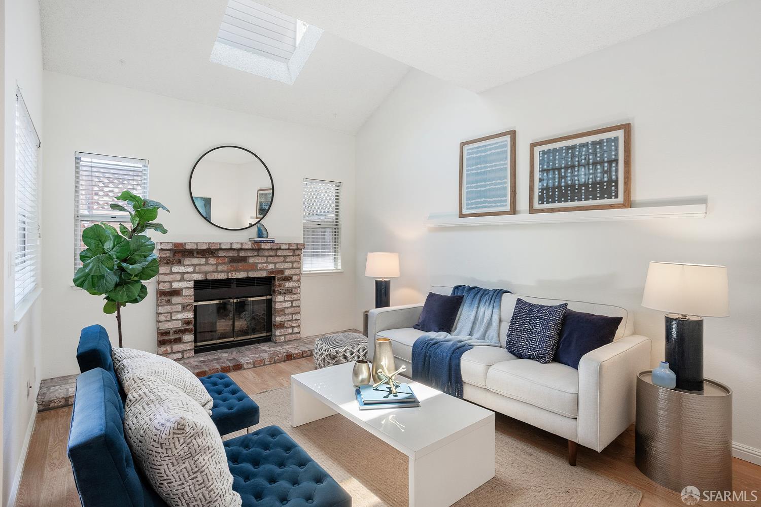 3937 Vine Street Pleasanton, CA 94566 - Photo 12 of 30 a living room with furniture a fireplace with wooden floor