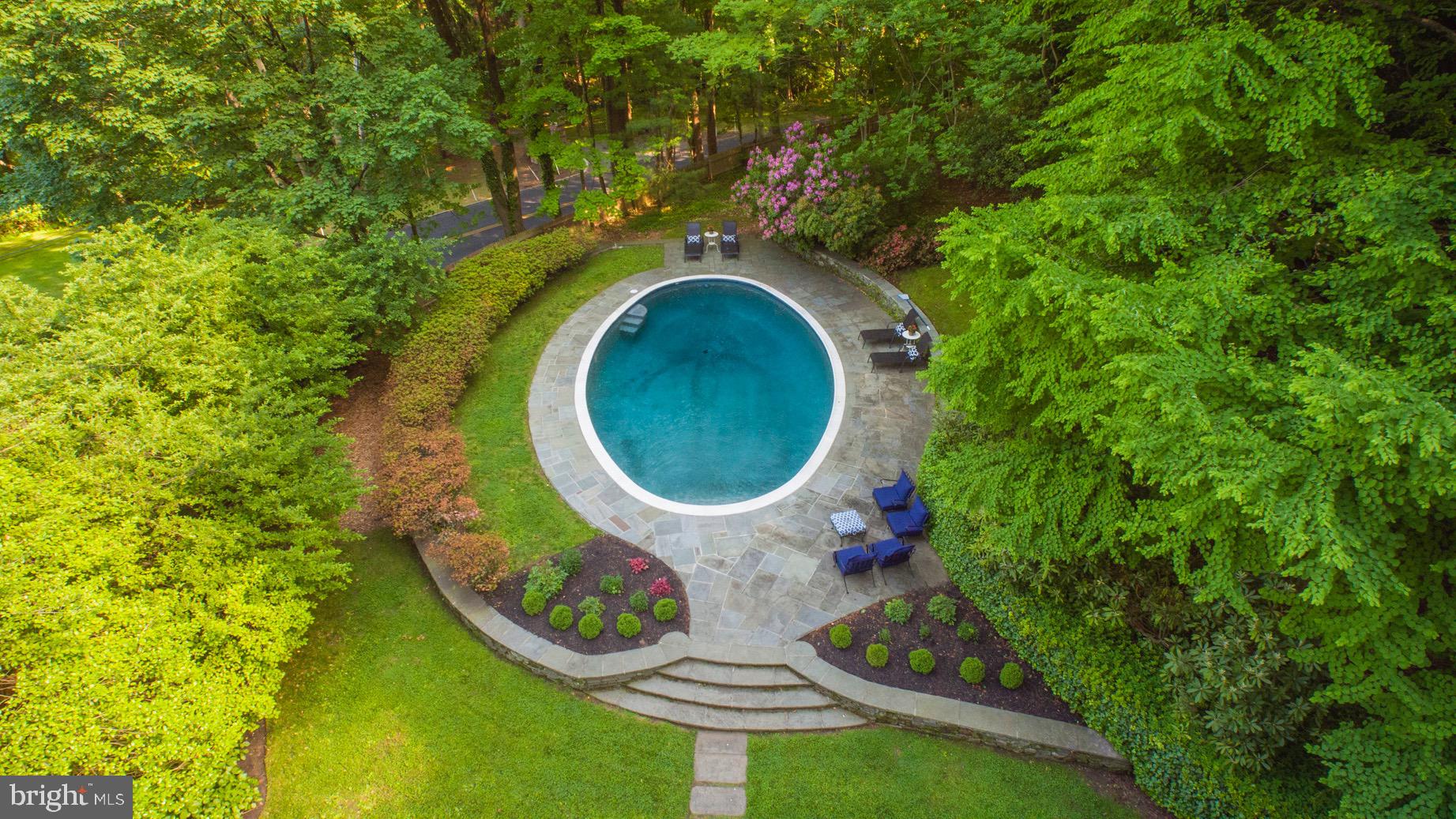 445 Caversham Road Bryn Mawr, PA 19010 - Photo 29 of 39 Updated, heated, salt-water pool