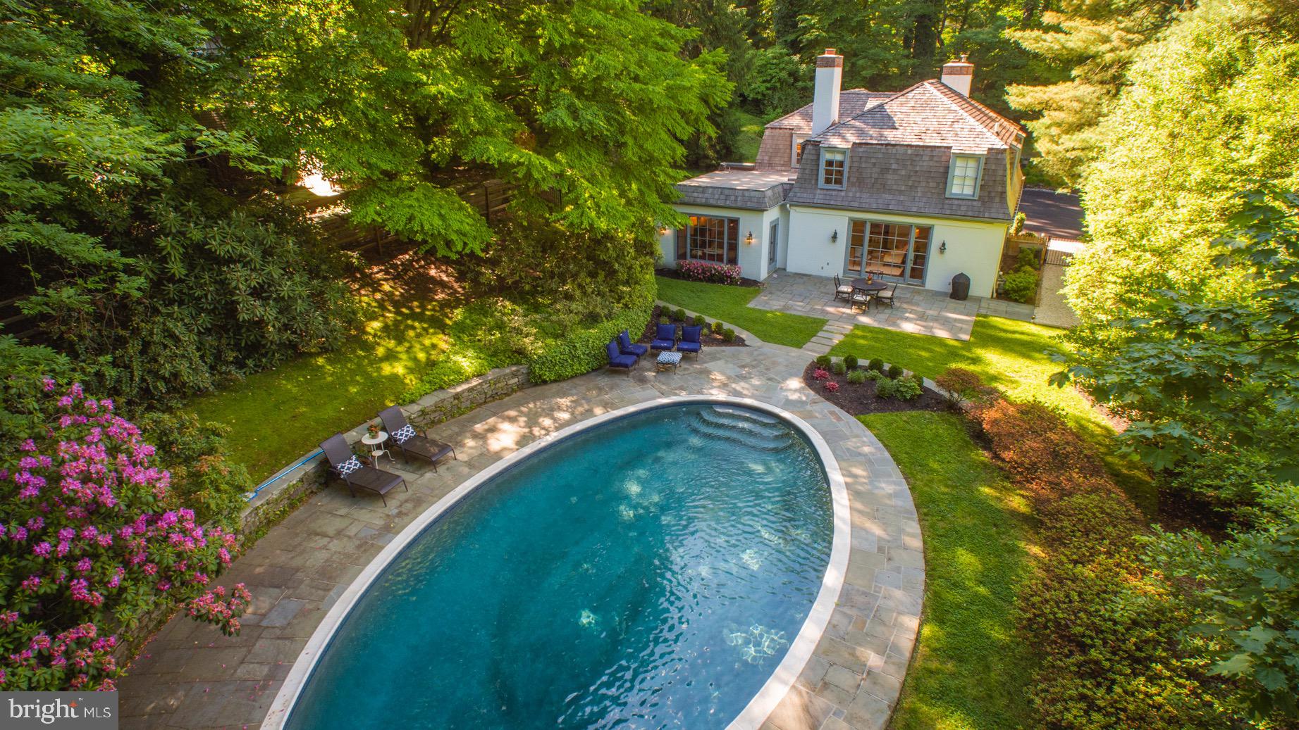 445 Caversham Road Bryn Mawr, PA 19010 - Photo 33 of 39 Easy to maintain salt-water pool