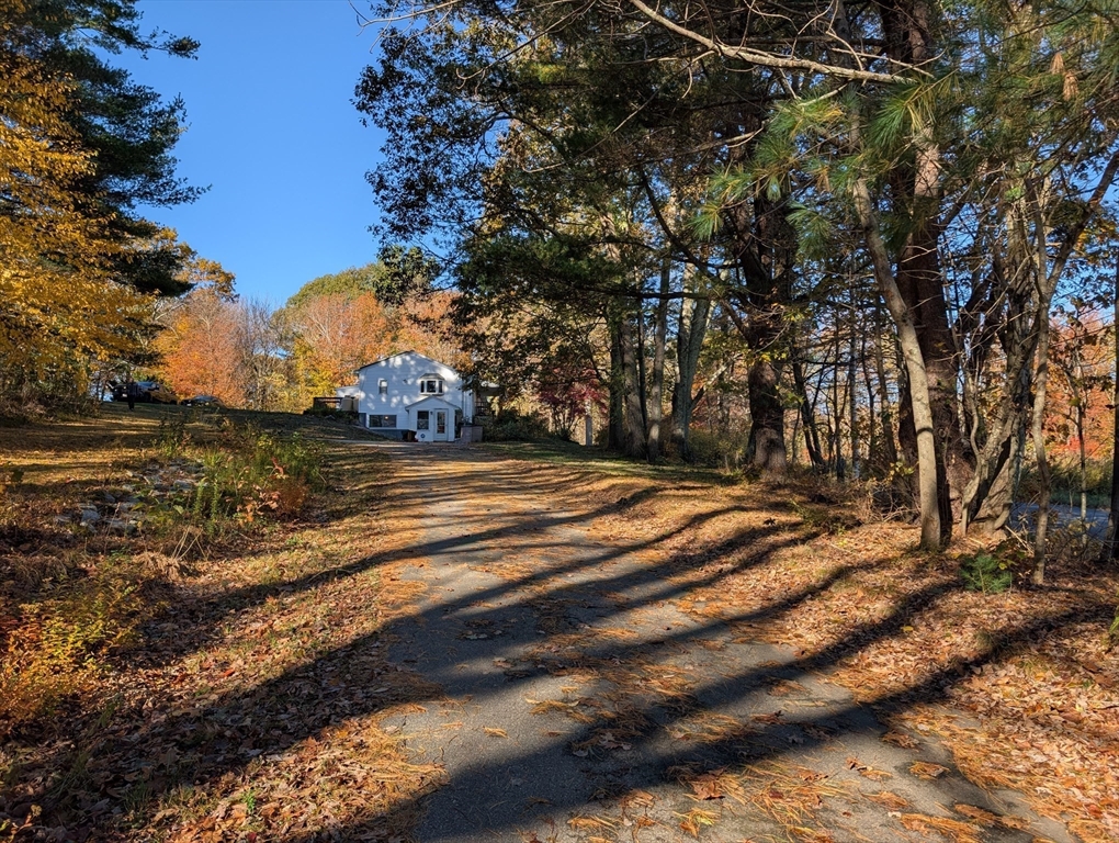 7 Little Mugget Road Charlton, MA 01507 - Photo 9 of 42 a view of backyard with wooden fence and large trees