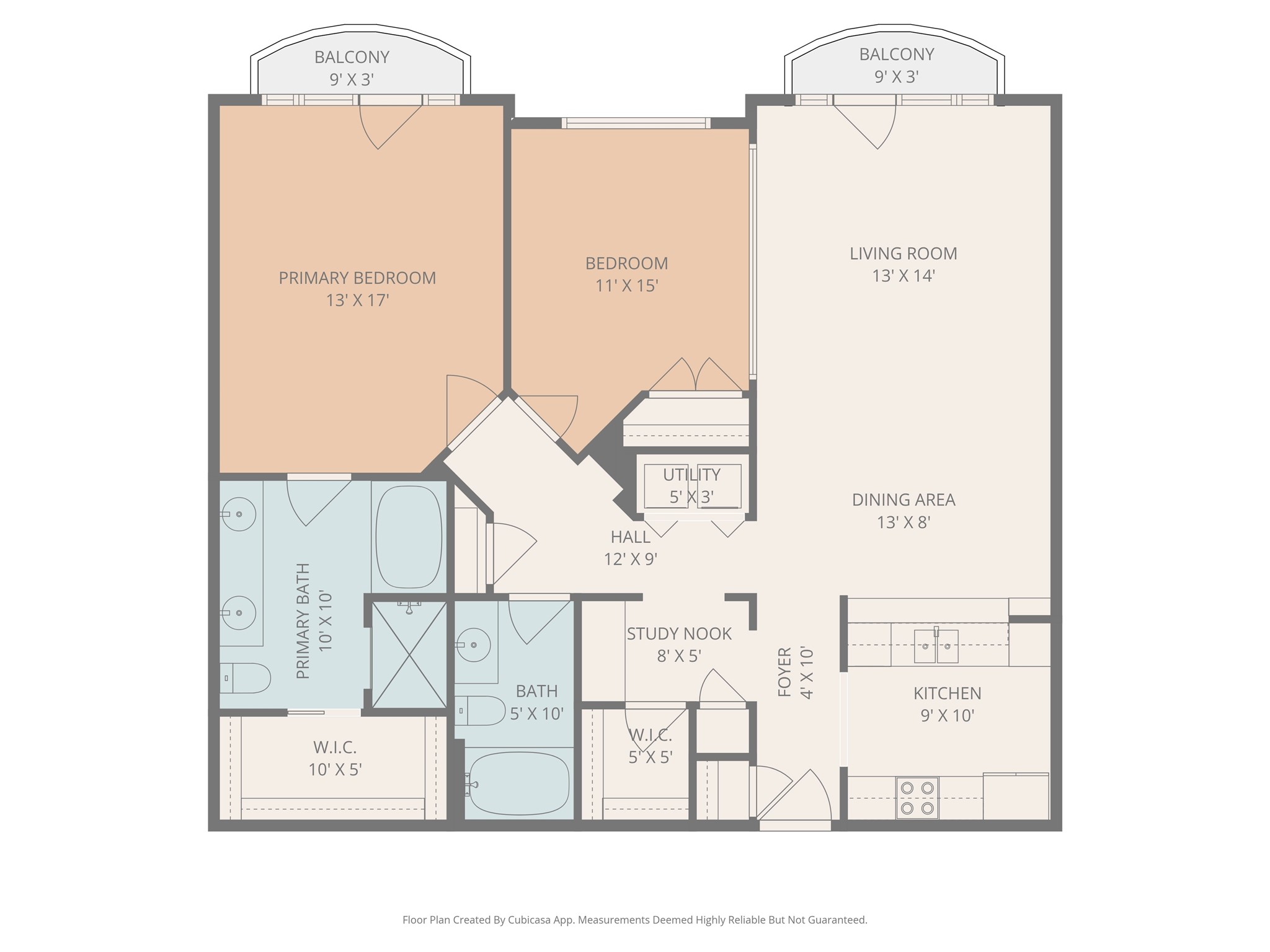 100 Willard Street, Unit 15 Houston, TX 77006 - Photo 25 of 25 Functional and thoughtfully designed floor plan featuring 2 bedrooms, 2 full baths, dual private balconies, open concept living and dining spaces, generous storage, and a dedicated study nook ideal for working from home.