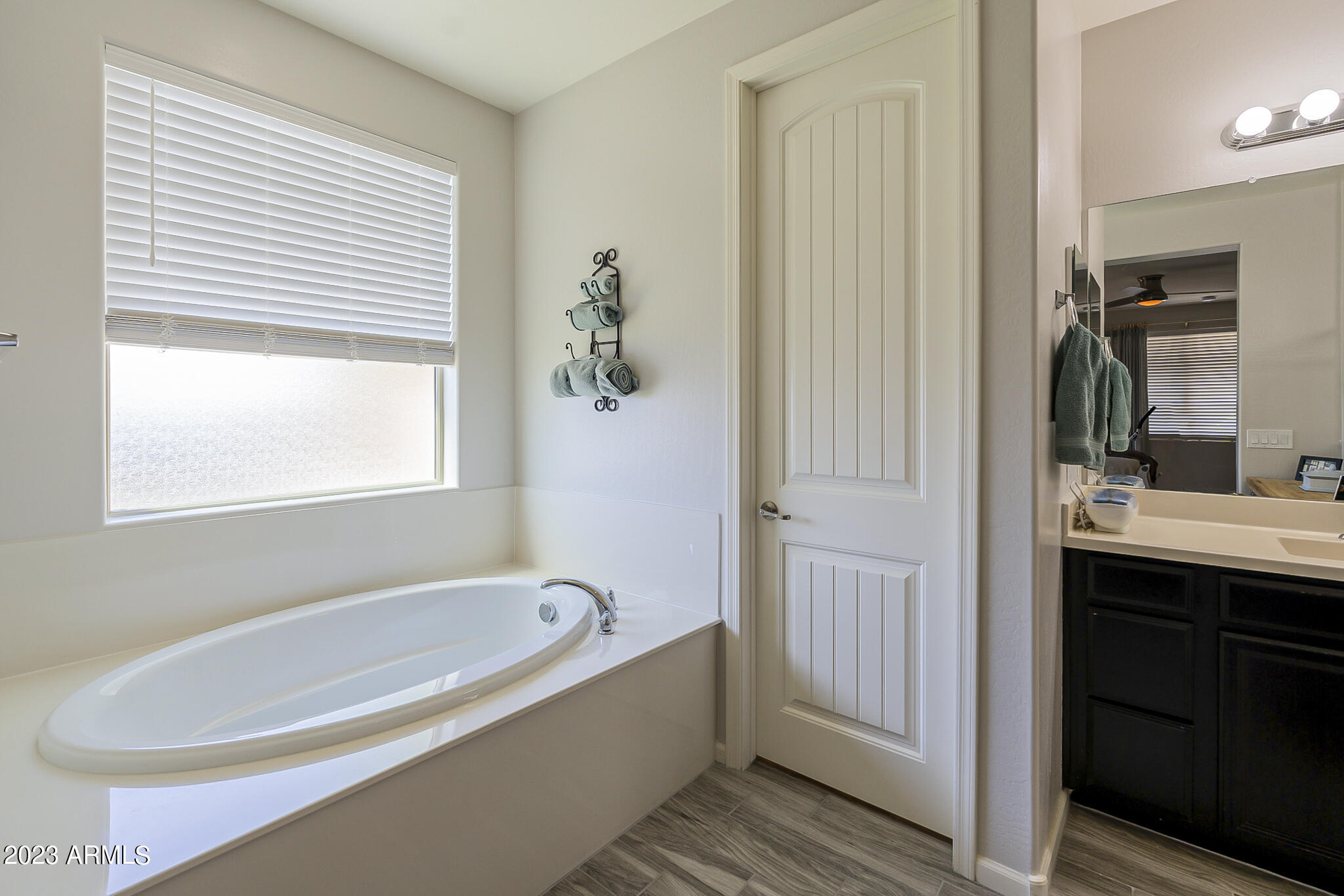 13719 West Linanthus Road Peoria, AZ 85383 - Photo 31 of 38 a bathroom with a bathtub and a sink