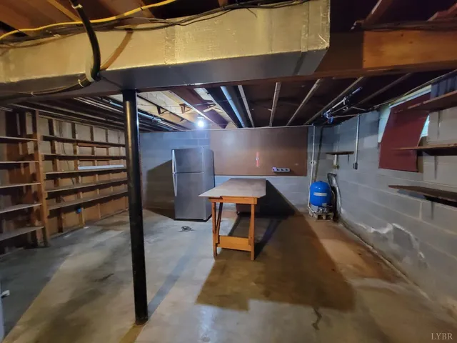 a view of storage and utility room