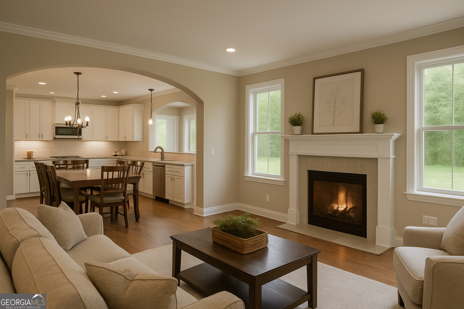 10 Hawks Nest Road, Unit 10 Blairsville, GA 30512 - Photo 15 of 32 a living room with furniture and a fireplace