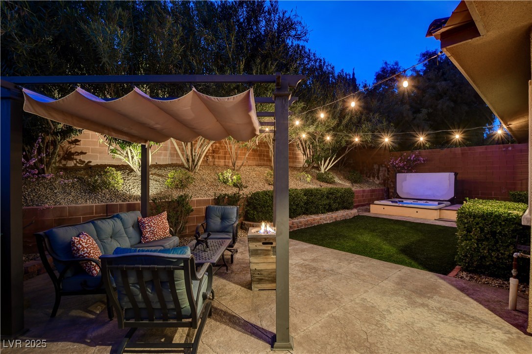 5741 Shadow Bend Drive Las Vegas, NV 89135 - Photo 49 of 78 View of patio / terrace featuring outdoor lounge a