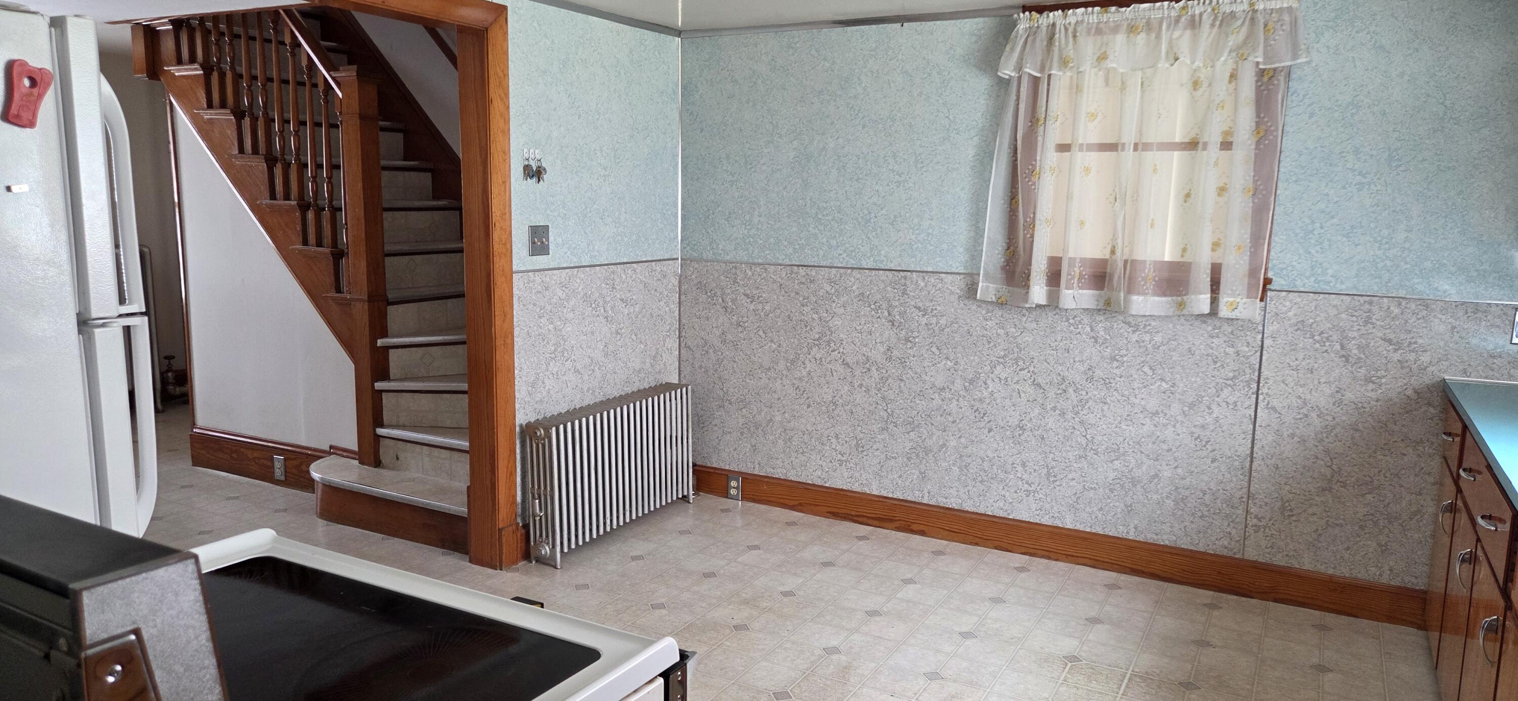 1 Backfield Road Rumford, ME 04276 - Photo 9 of 32 Kitchen looking toward stairs to 2nd flo