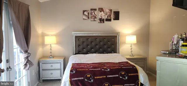 a bathroom with a toilet and a rug