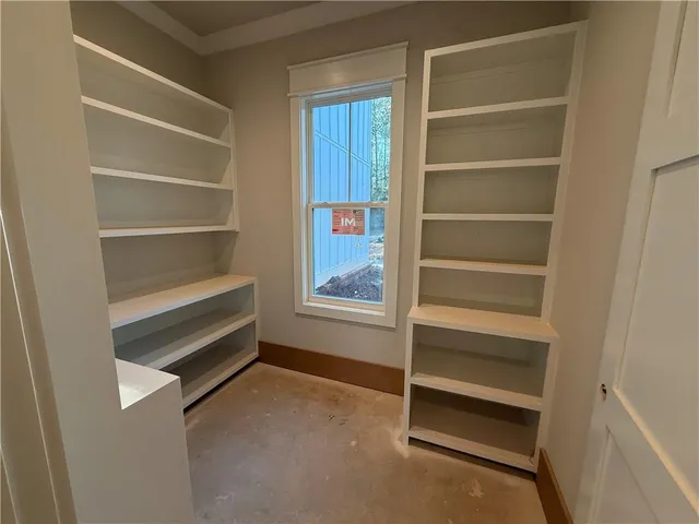 a view of an empty room