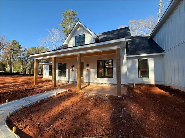 a front view of a house