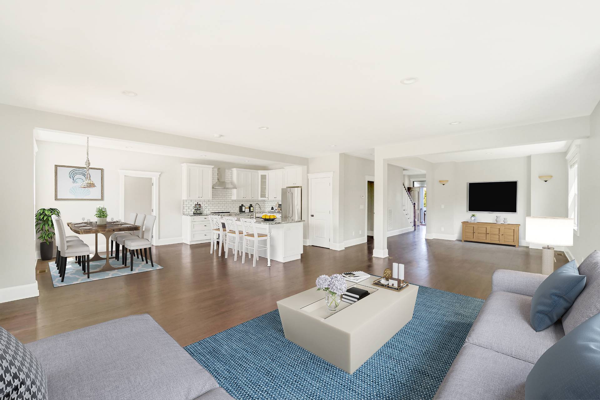 64 Romana Drive Hampton Bays, NY 11946 - Photo 13 of 29 a living room with furniture and a flat screen tv