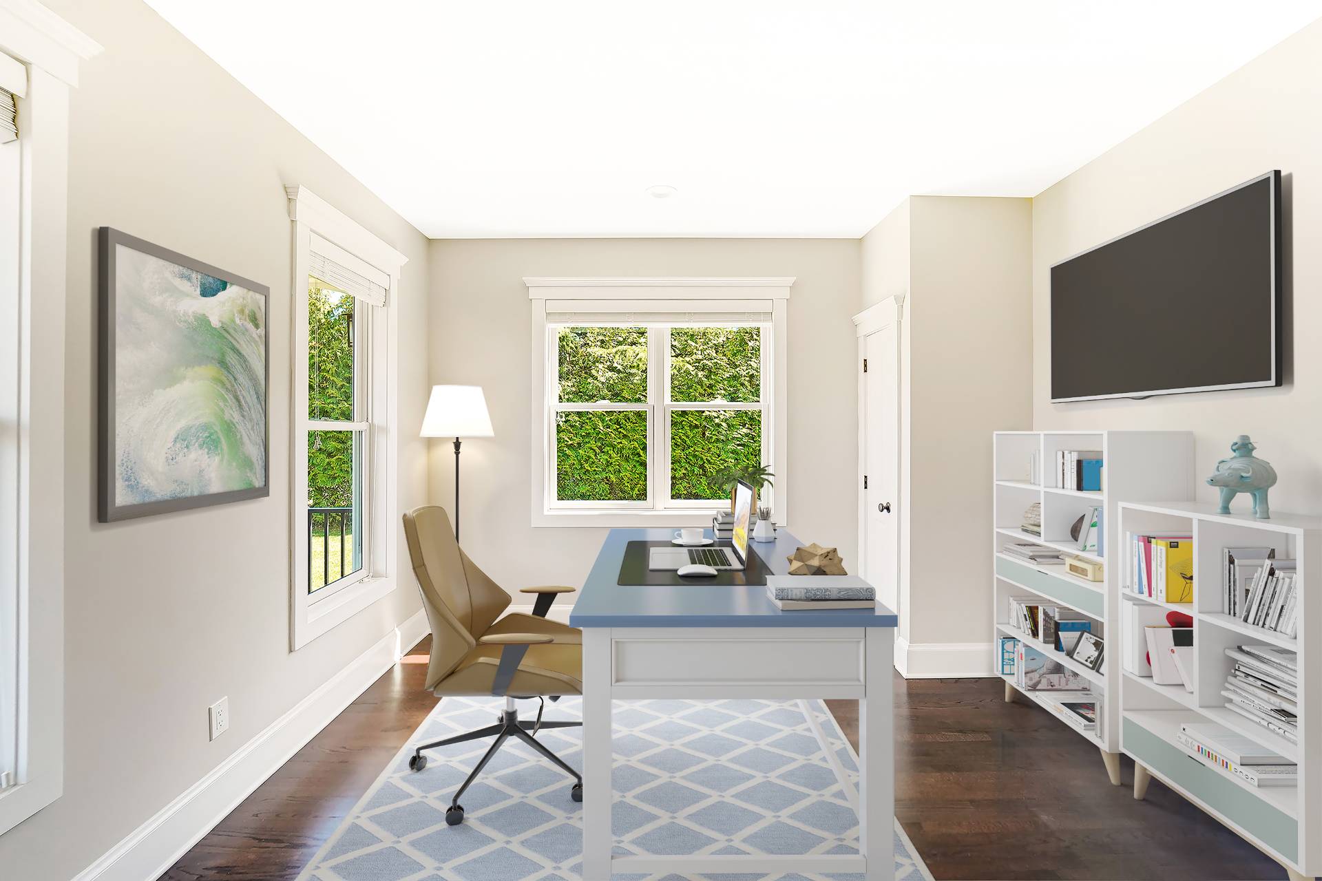 64 Romana Drive Hampton Bays, NY 11946 - Photo 14 of 29 a living room with furniture and a flat screen tv