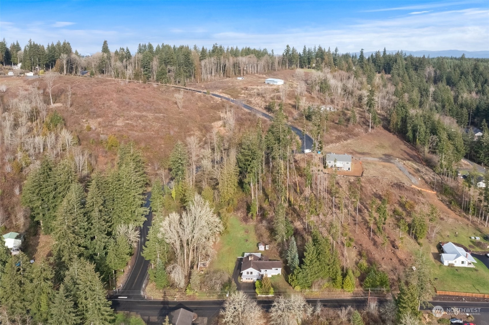 137 Wallace Road Chehalis, WA 98532 - Photo 33 of 39 a view of a city with lush green forest